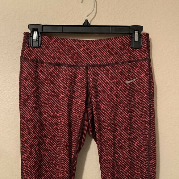 NIKE Multi Color Printed Dri Fit Workout Leggings - Picture 2 of 5